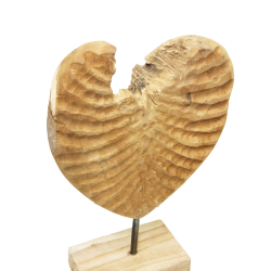 Serce z drewna tekowego 36cm